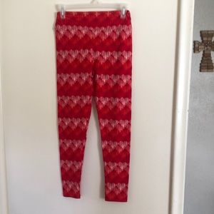 Lularoe one size leggings valentines